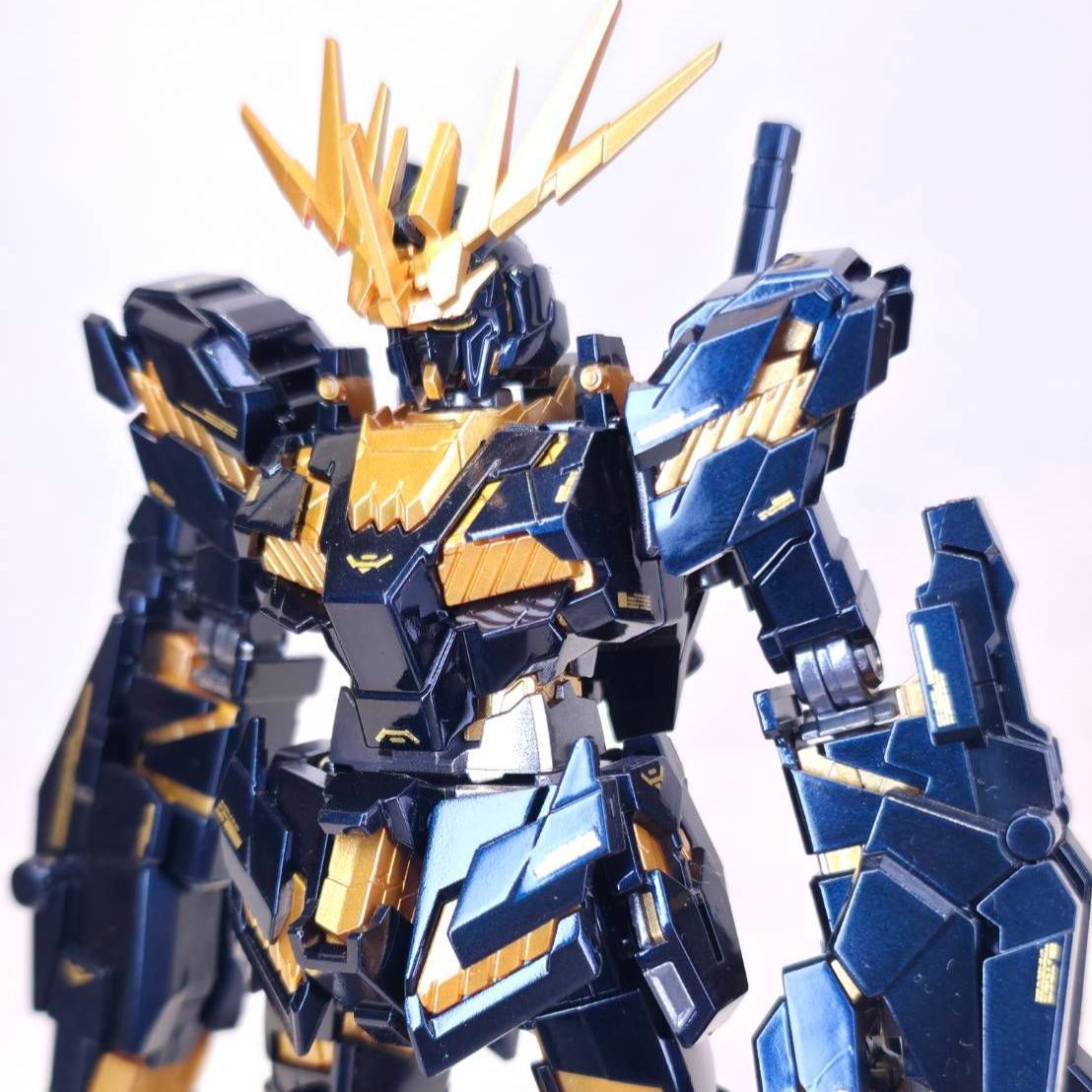 HGUC 1/144 UNICORN GUNDAM 02 BANSHEE ユニコーンガンダム2号機 バンシィ ガンプラ キャンディー塗装 完成品