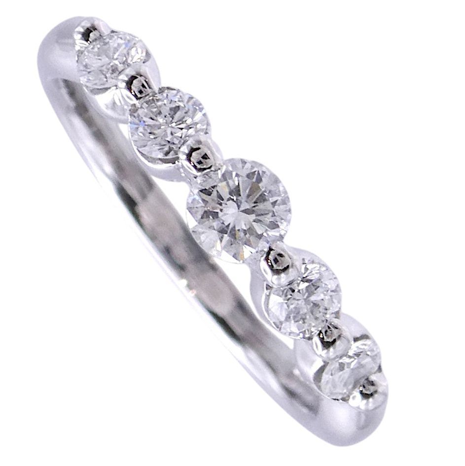 リング Pt900 ダイヤモンド合計0.50ct 11.5号