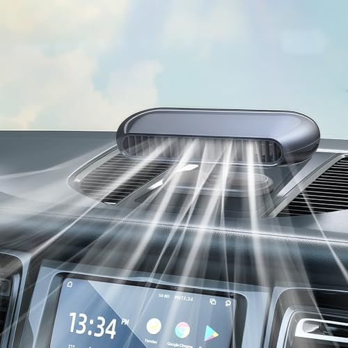 車載扇風機 USB扇風機 無羽根リチウムイオンUSB充電 4段階風量調節 USB-TypeC充電ポート 約1m延長コード 360度角度調整 低騒音 省エネ 空気循環 蒸れ解消 夏対策 取付簡単 卓上/車内両用 紺色as