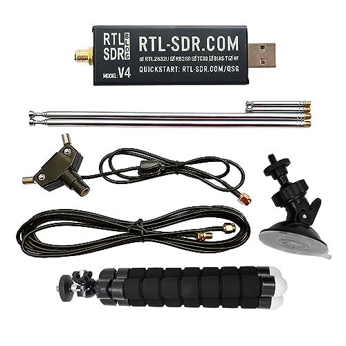 RTL-SDR Blog V4 R828D RTL2832U 1PPM TCXO HF Bias Tee SMA Software Defined Radio with Dipole Antenna Kitkk d3d0425e