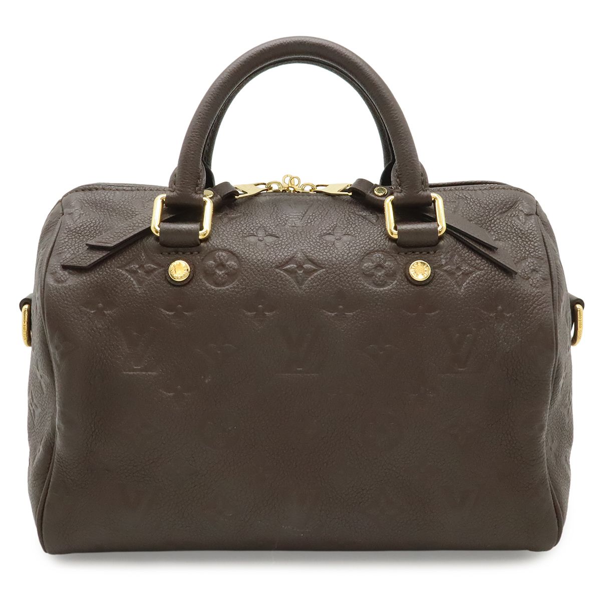 LOUIS VUITTON ルイ ヴィトン モノグラムアンプラント スピーディバンドリエール25 ハンドバッグ 2WAY ショルダーバッグ テール 茶 ブラウン M40761