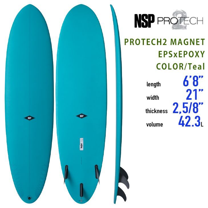 NSP Surfboards：最新 PROTECH2 MAGNET 6'8