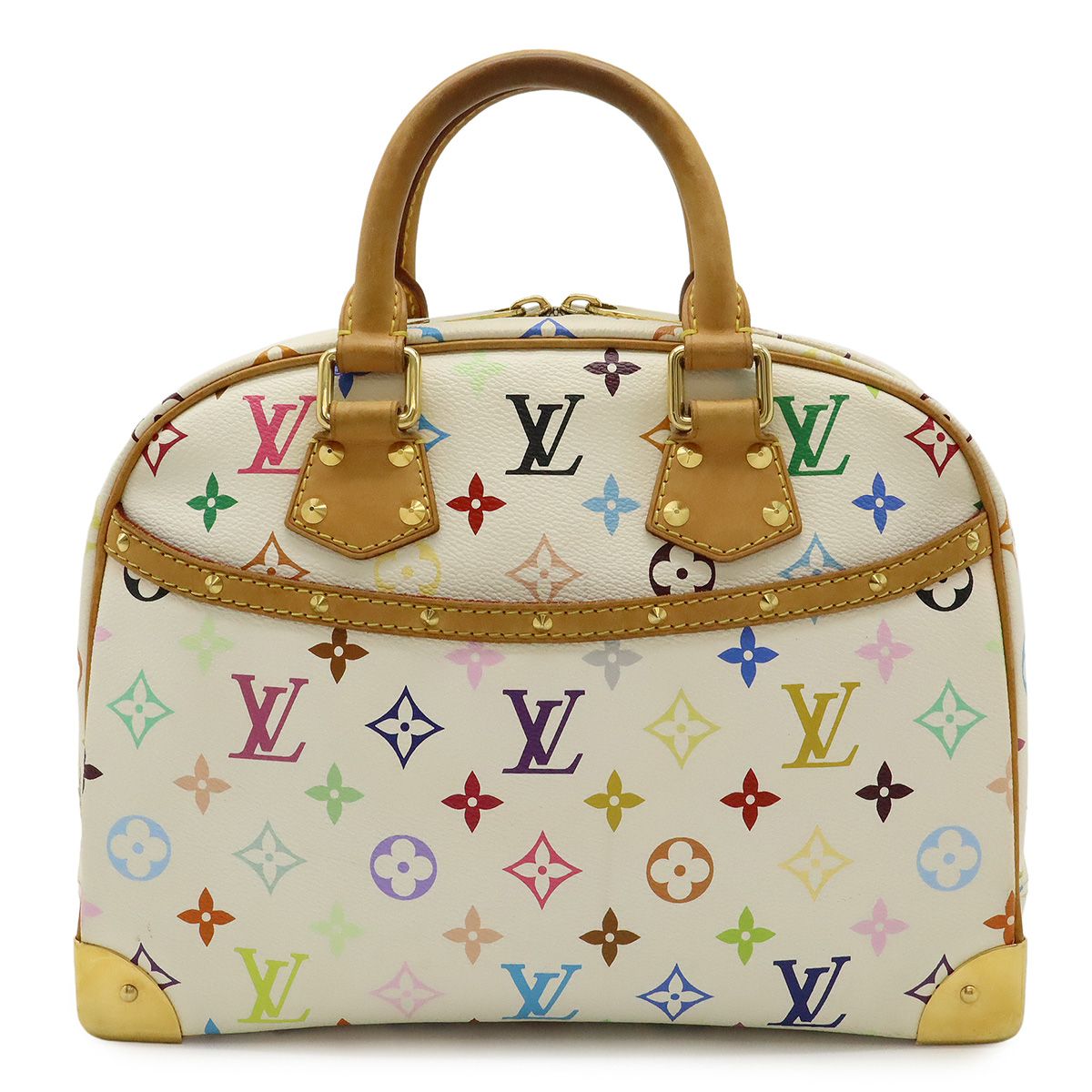 LOUIS VUITTON ルイ ヴィトン モノグラムマルチカラー トゥルーヴィル ハンドバッグ ブロン 白 ホワイト M92663