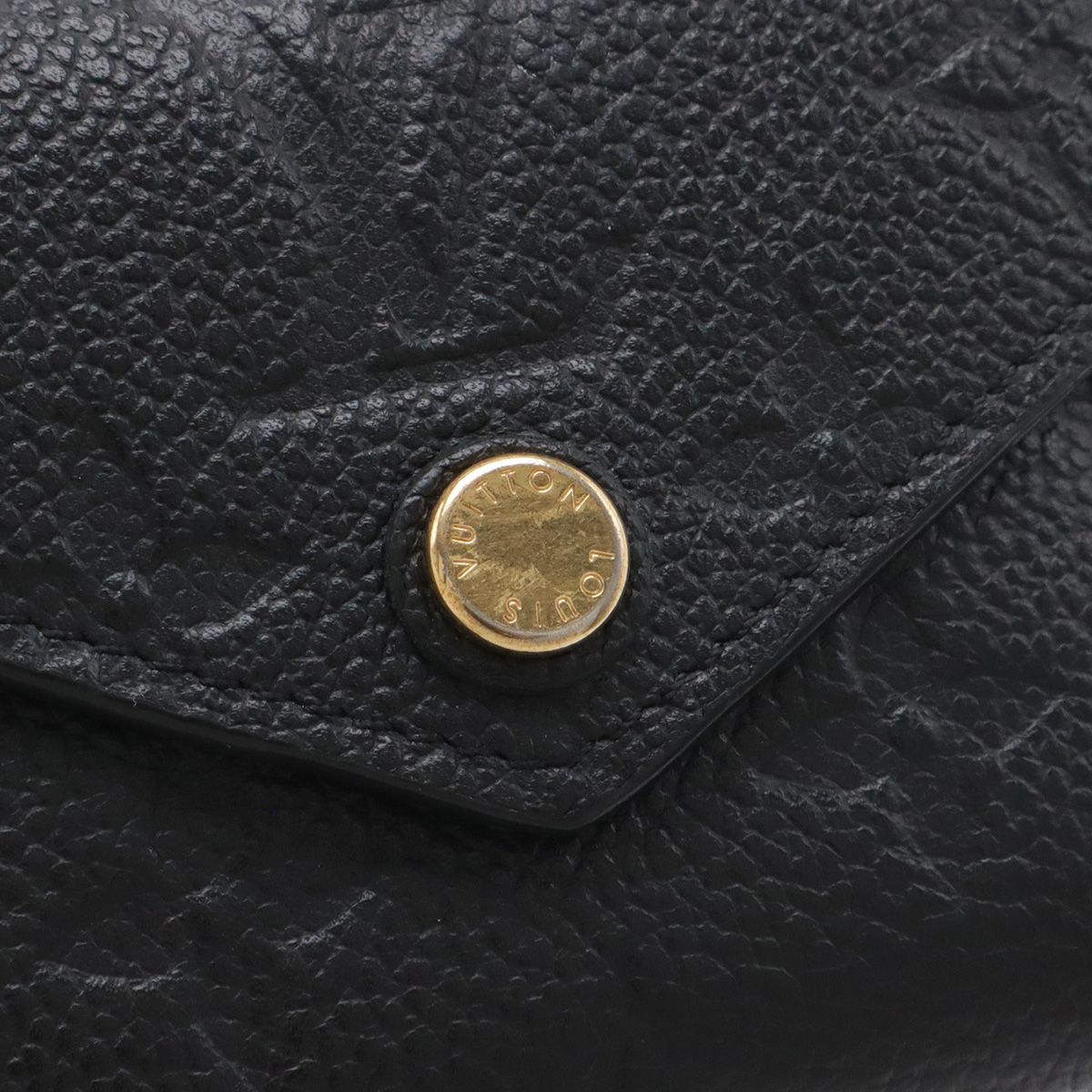 LOUIS VUITTON ルイ ヴィトン モノグラムアンプラント ポルトフォイユ ゾエ 3つ折財布 三つ折り財布 ノワール 黒 ブラック ゴールド金具 M62935