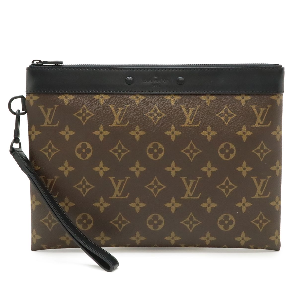 LOUIS VUITTON ルイ ヴィトン モノグラムマカサー ポシェット トゥ ゴー セカンドバッグ クラッチバッグ 小物入れ ブラウン 茶 ブラック 黒 M82079 LOUIS VUITTON ルイ ヴィトン モノグラムマカサー ポシェット トゥ