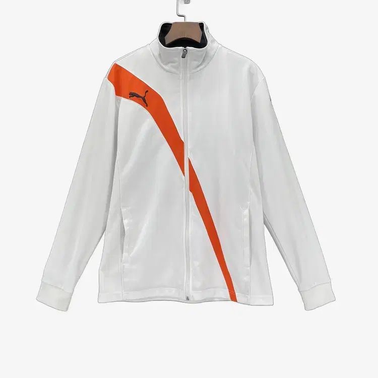 (M) PUMA メンズ 白 ジップアップ ジャケット