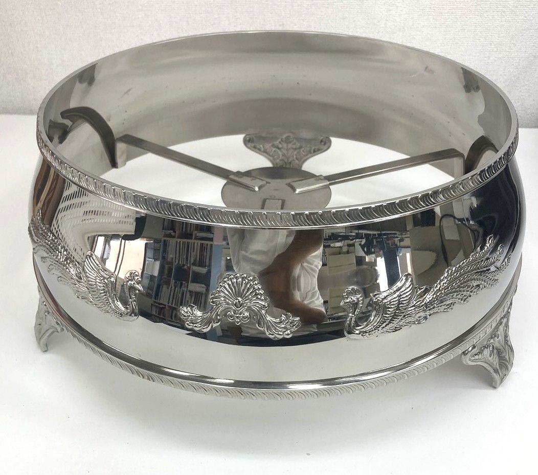【新古品】18-8丸飾台 上径31.5㎝ｘＨ15.8
