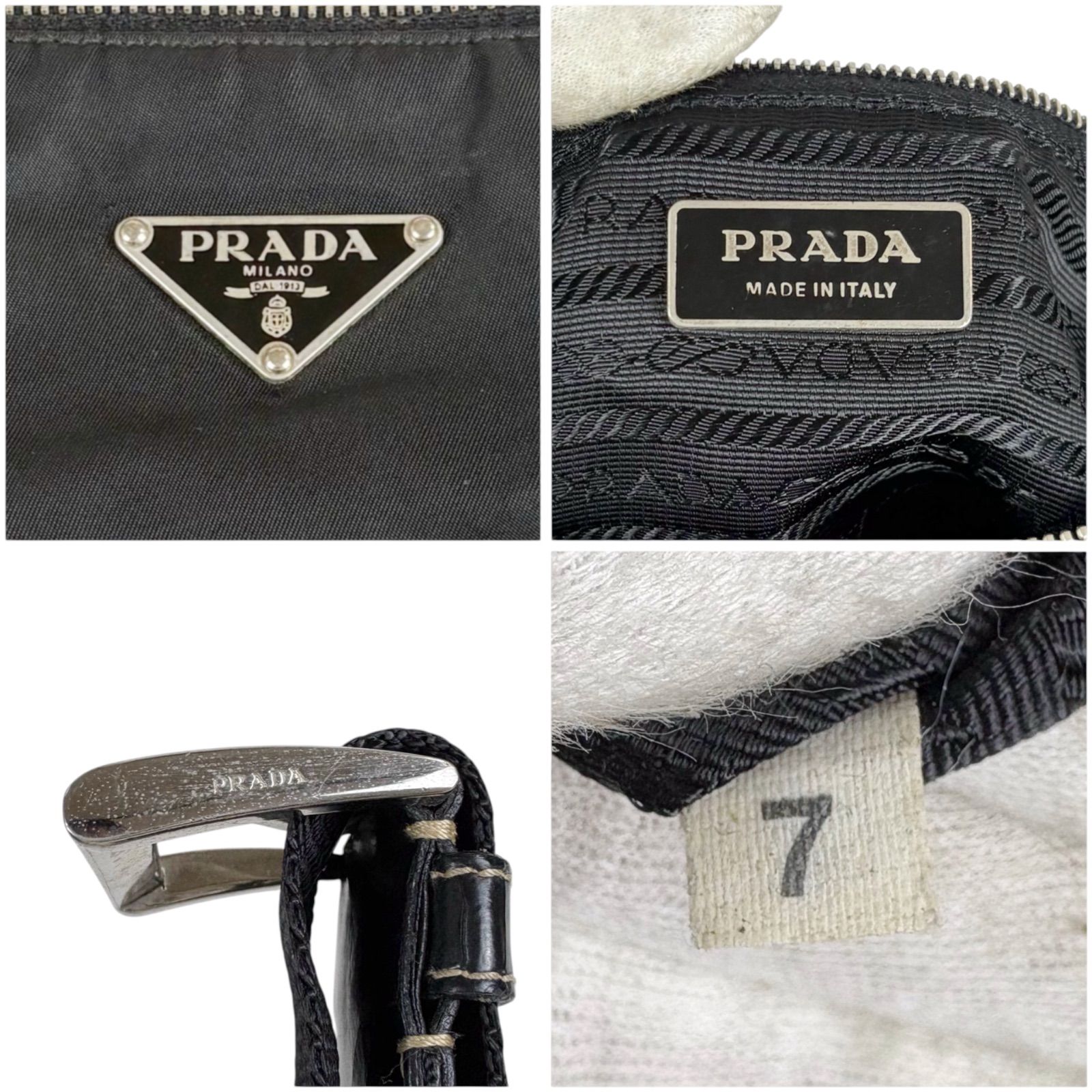 メンズ プラダ PRADA トライアングルロゴ ショルダーバッグ クロス