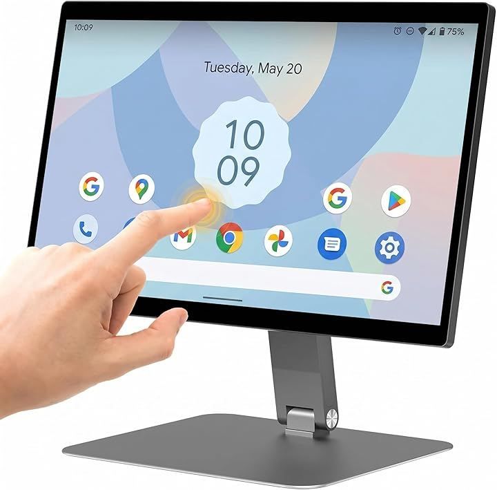 HEIGAOLAPC 一体型PC 15.6インチ 360°回転スタンド付き Android 12タッチオールインワンPC RK3399 4GB 64GB HDポート USB 3.0 ギガビット有線LAN Wi-Fi BT4.2