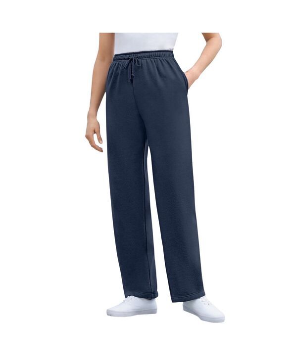 ウーマン ウィズイン レディース ボトムス カジュアルパンツ パンツ スウェットパンツ フリース Woman Within Womens Within BetterFleece PullOn Drawstring Sweatpants Navy ネイビー