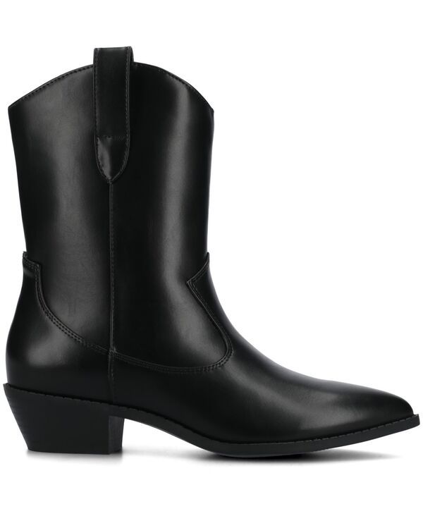 ジュルネ コレクション レディース シューズ ブーツ・レインブーツ アンクル ブーツ Journee Collection Womens Fritzie Western Pointed Toe Comfort Ankle Booties Black ブラック