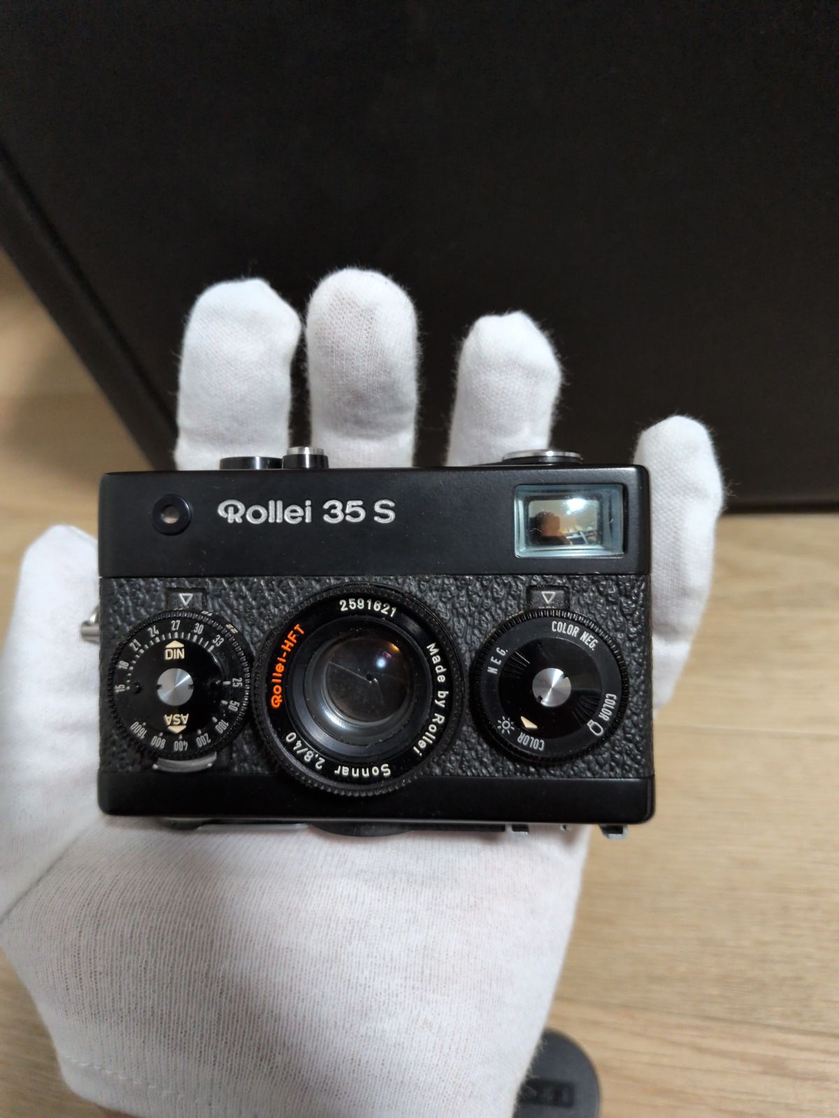 Rollei35S ブラック Sonnar 40mm F2.8 Rollei-HFT ケース・ストラップ 