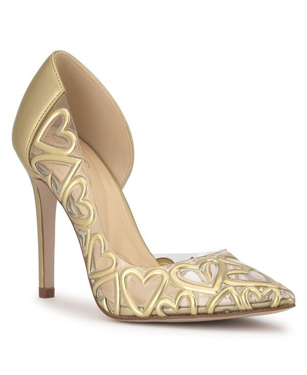 ジェシカシンプソン レディース シューズ パンプス Jessica Simpson Womens Palvinyl Heart Stiletto Pumps Gold Metallic ゴールド