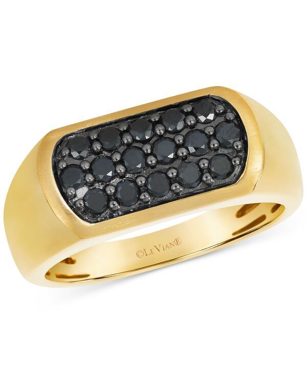 ル ヴァン メンズ アクセサリー リング Le Vian Mens Blackberry Diamond Oval Cluster Ring 34 ct tw in 14k Yellow Gold イエロー