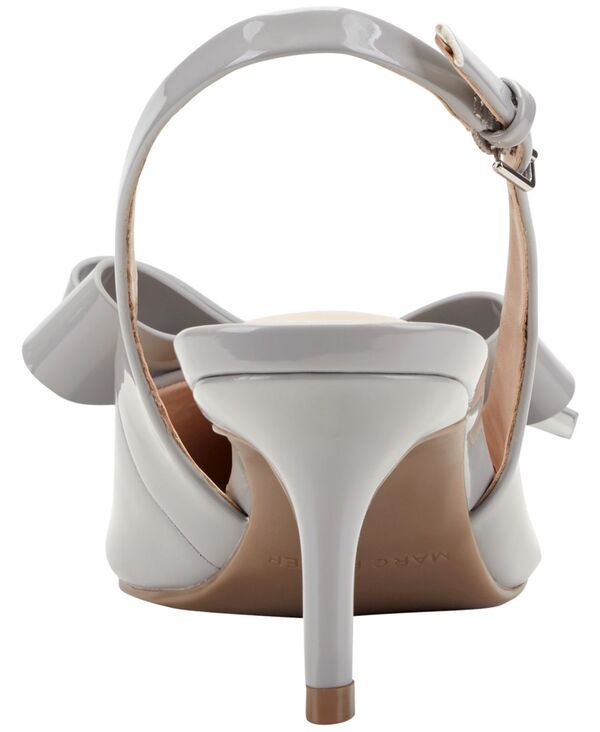 マークフィッシャー レディース シューズ パンプス Marc Fisher Womens Allon Bow Slingback Pumps Grey Patent グレー