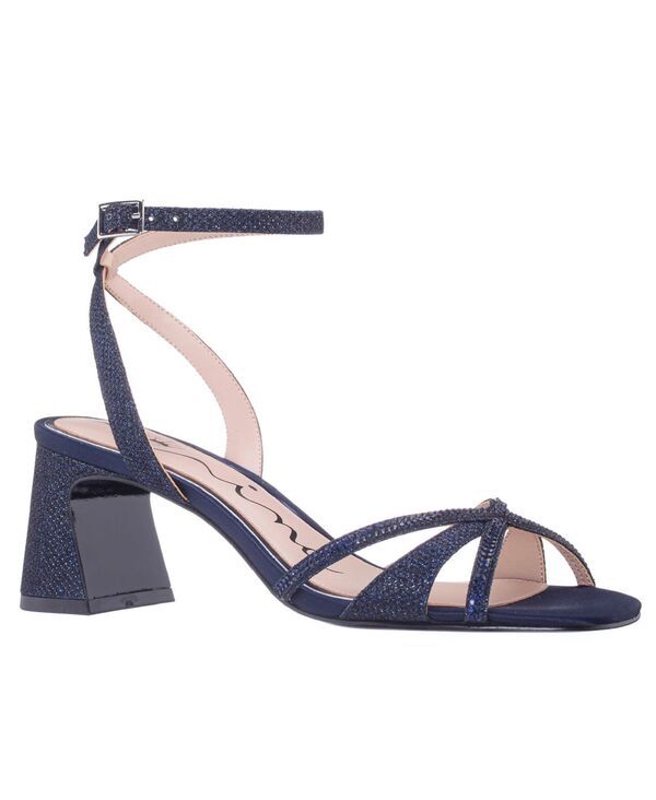 ニナ レディース シューズ サンダル ヒール Nina Womens Bracha Block Heel Evening Sandals Navy ネイビー
