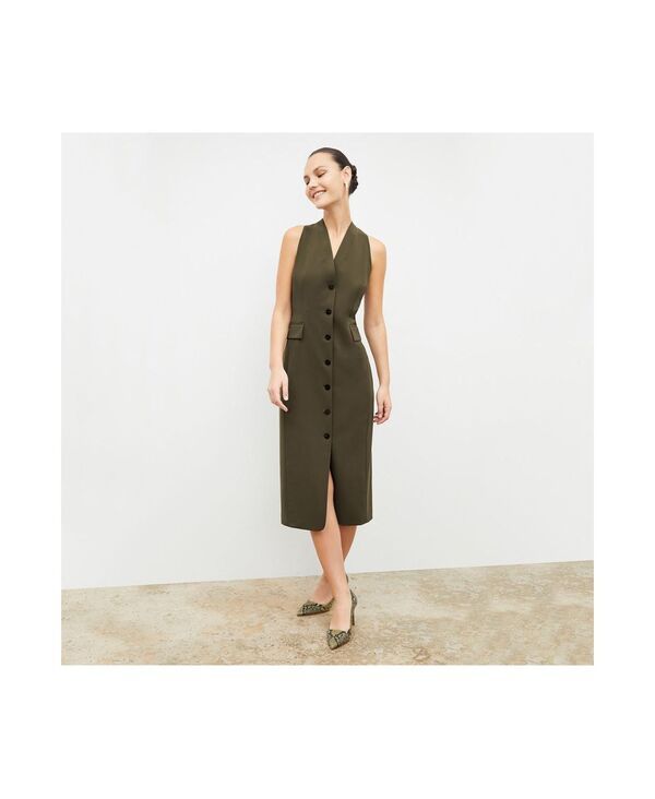 エムエメウラフール レディース トップス ワンピース MMLaFleur Womens Cassandra Dress OrigamiTech Olive オリーブ