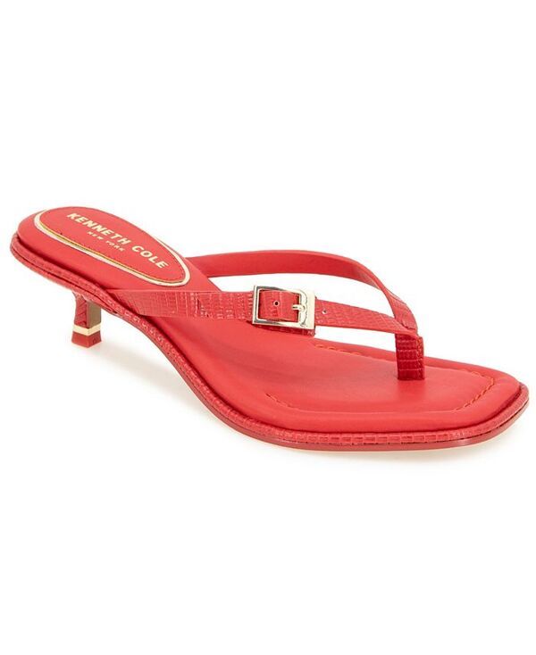 ケネスコール レディース シューズ サンダル ヒール Kenneth Cole New York Womens Gillie Kitten Heel Sandals Red Lizard レッド