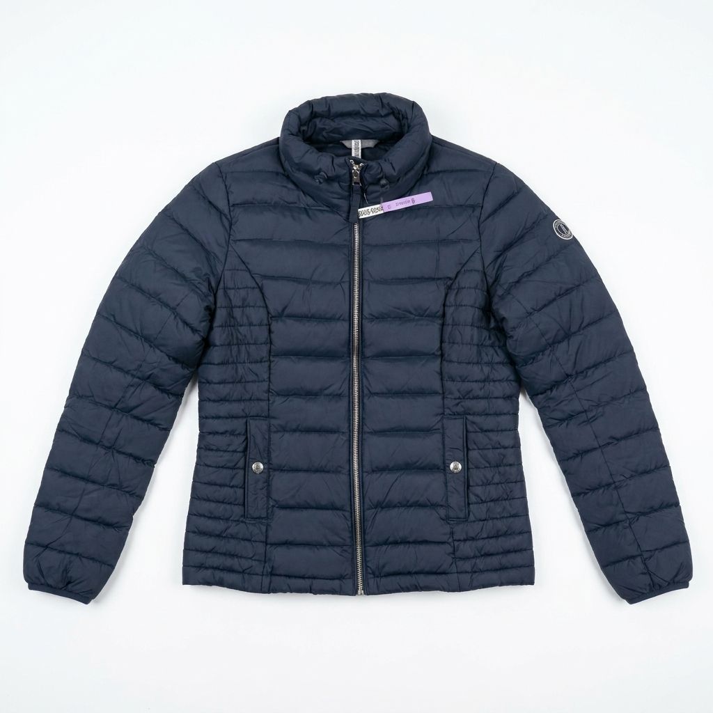 [RA-21] Abercrombie & Fitch 軽量ダウンジャケット ネイビーS