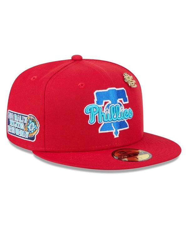 ニューエラ メンズ アクセサリー 帽子 New Era Mens Red Philadelphia Phillies 2025 Big League Chew 59FIFTY Fitted Hat Red レッド
