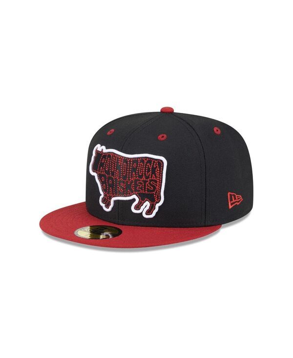 ニューエラ メンズ アクセサリー 帽子 New Era Mens Black Round Rock Express Theme Nights 59FIFTY Fitted Hat Black ブラック
