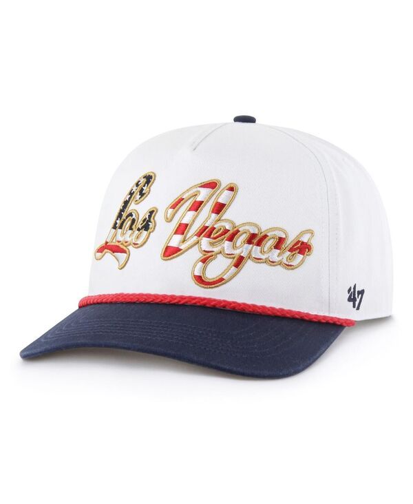 47 ブランド メンズ アクセサリー 帽子 47 Brand Mens White Las Vegas Raiders Patriotic Overhand Hitch Adjustable Hat White ホワイト