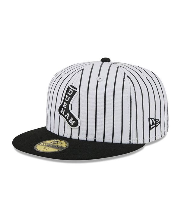 ニューエラ メンズ アクセサリー 帽子 New Era Mens White Durham Bulls Theme Nights 59FIFTY Fitted Hat White ホワイト
