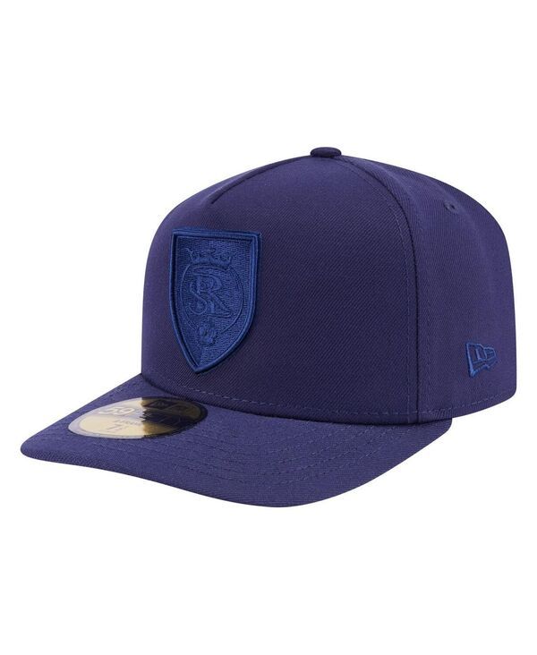 ニューエラ メンズ アクセサリー 帽子 New Era Mens Navy Real Salt Lake Color Pack AFrame 59FIFTY Fitted Hat Navy ネイビー