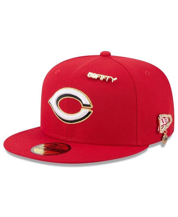 ニューエラ メンズ アクセサリー 帽子 New Era Mens Red Cincinnati Reds 2025 59FIFTY Day 59FIFTY Fitted with Pins Hat Red レッド