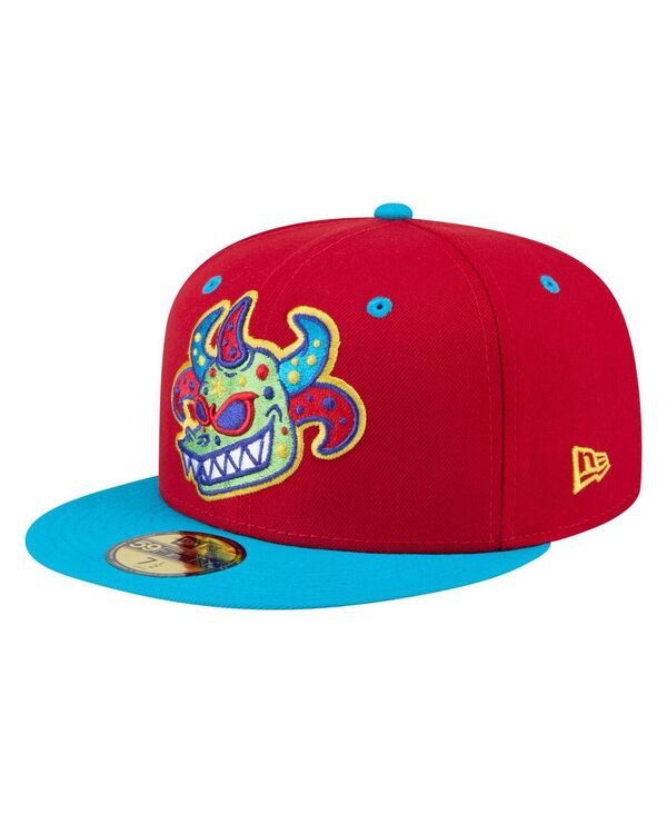 ニューエラ メンズ アクセサリー 帽子 New Era Mens Red Scranton WilkesBarre RailRiders Copa de la Diversion 59FIFTY Fitted Hat Red レッド