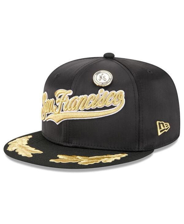 ニューエラ メンズ アクセサリー 帽子 New Era Mens Black San Francisco Giants 2025 59FIFTY Day Gold Leaf 59FIFTY Fitted Hat Black ブラック