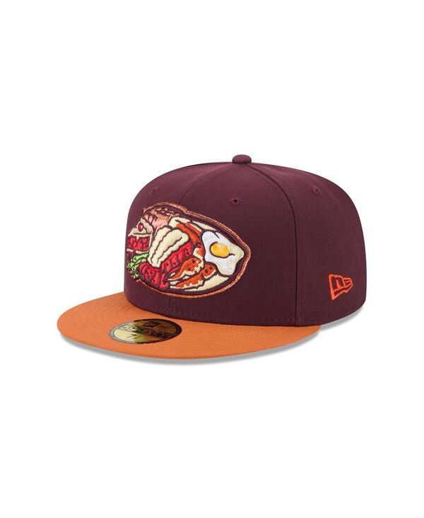 ニューエラ メンズ アクセサリー 帽子 New Era Mens Burgundy Las Vegas Aviators Theme Nights 59FIFTY Fitted Hat Burgundy バーガンディ