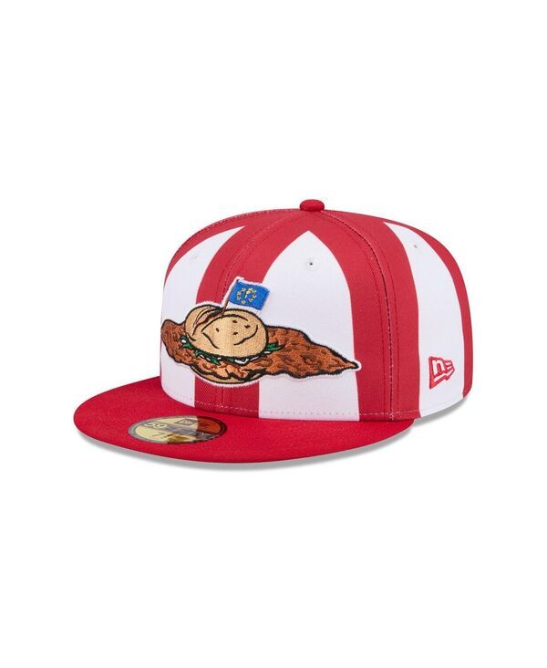 ニューエラ メンズ アクセサリー 帽子 キャップ New Era Mens Red Fort Wayne Tin Caps Theme Nights 59FIFTY Fitted Hat Red レッド