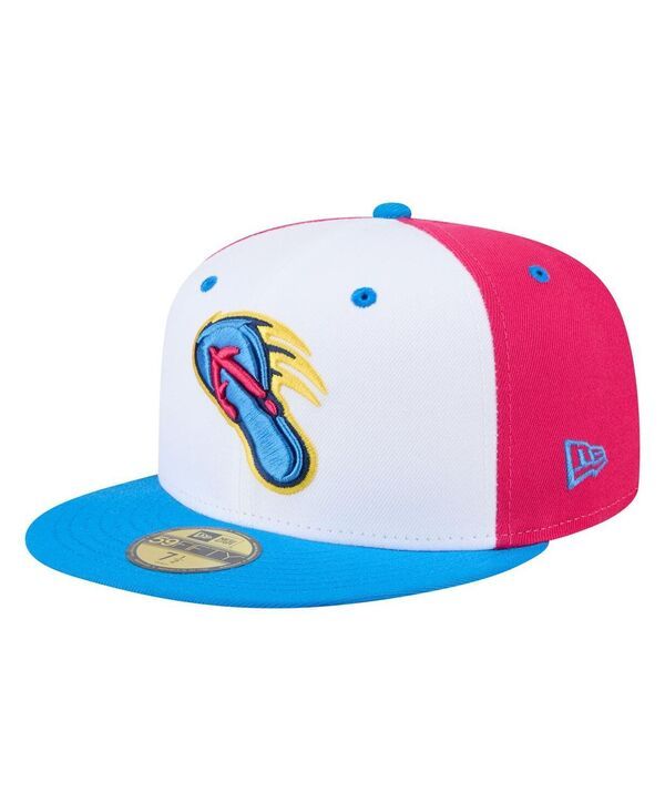 ニューエラ メンズ アクセサリー 帽子 New Era Mens WhiteBlue San Antonio Missions Copa de la Diversion 59FIFTY Fitted Hat White Blue ホワイト