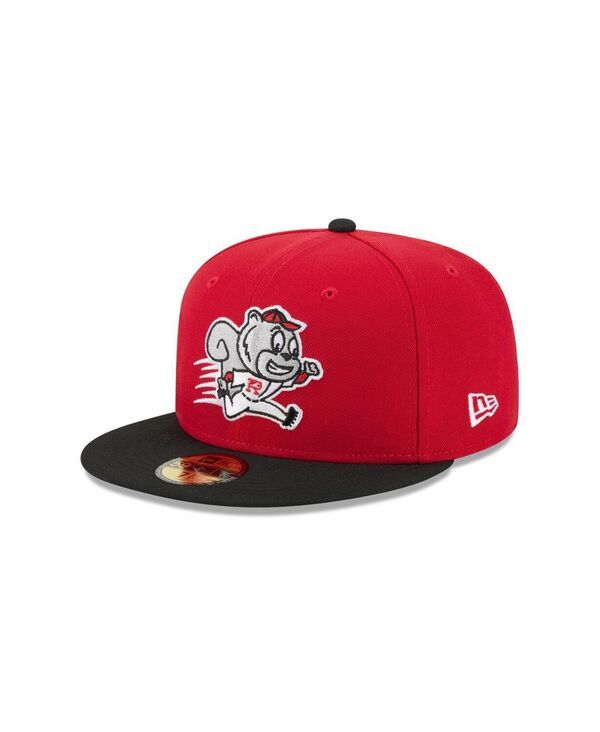 ニューエラ メンズ アクセサリー 帽子 New Era Mens Red Richmond Flying Squirrels Theme Nights 59FIFTY Fitted Hat Red レッド