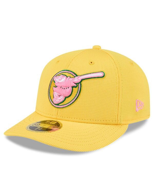 ニューエラ メンズ アクセサリー 帽子 New Era Mens Yellow San Diego Padres City Connect Batting Practice Low Profile 59FIFTY Fitted Hat Yellow イエロー