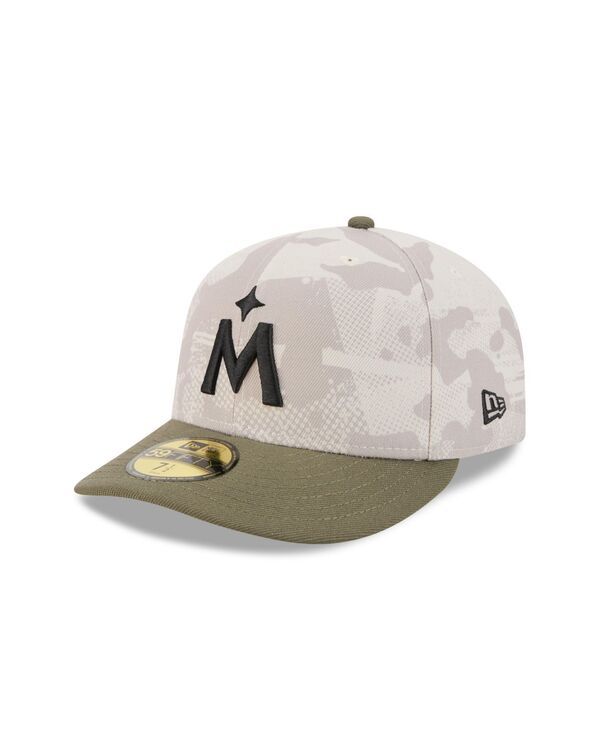 ニューエラ メンズ アクセサリー 帽子 New Era Mens Light BeigeOlive Minnesota Twins 2025 Armed Forces Day 59FIFTY Fitted Hat Light Beige Olive オリーブ