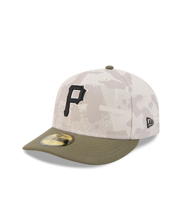 ニューエラ メンズ アクセサリー 帽子 New Era Mens Light BeigeOlive Pittsburgh Pirates 2025 Armed Forces Day 59FIFTY Fitted Hat Light Beige Olive オリ