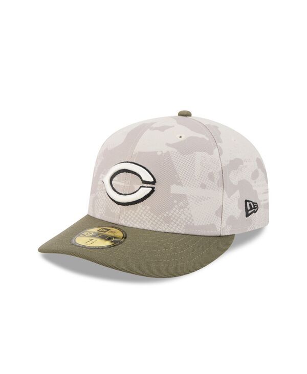 ニューエラ メンズ アクセサリー 帽子 New Era Mens Light BeigeOlive Cincinnati Reds 2025 Armed Forces Day 59FIFTY Fitted Hat Light Beige Olive オリーブ