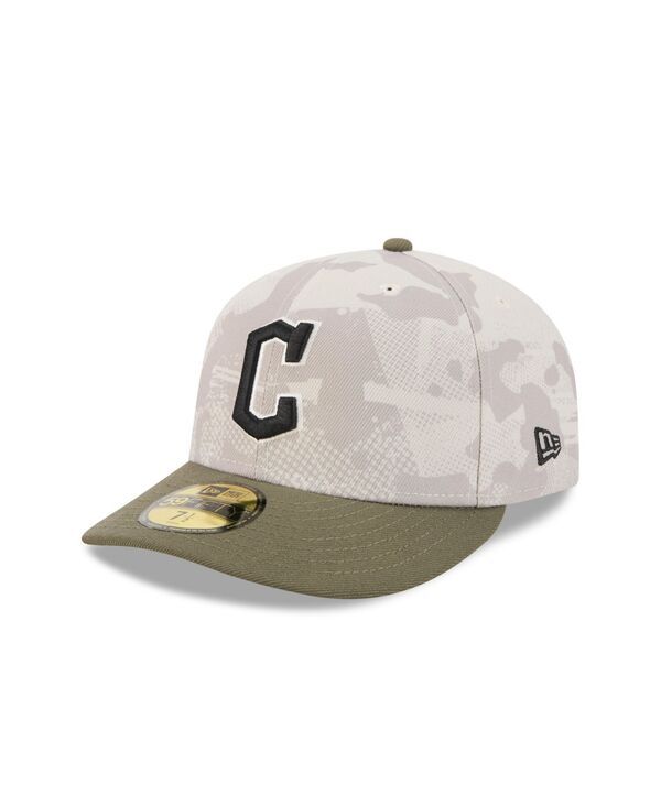 ニューエラ メンズ アクセサリー 帽子 New Era Mens Light BeigeOlive Cleveland Guardians 2025 Armed Forces Day 59FIFTY Fitted Hat Light Beige Olive オ