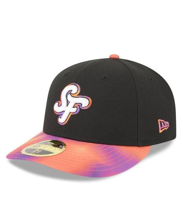 ニューエラ メンズ アクセサリー 帽子 New Era Mens BlackOrange San Francisco Giants 2025 City Connect Low Profile 59FIFTY Fitted Hat Black Orange ブラ