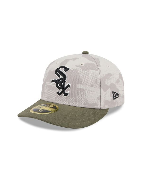 ニューエラ メンズ アクセサリー 帽子 New Era Mens Light BeigeOlive Chicago White Sox 2025 Armed Forces Day Low Profile 59FIFTY Fitted Hat Light Bei