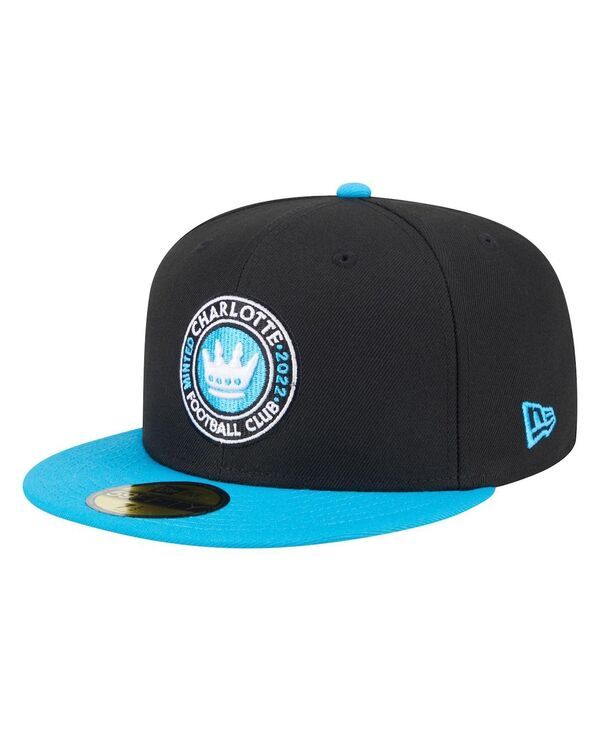 ニューエラ メンズ アクセサリー 帽子 New Era Mens Black Charlotte FC 2025 Kickoff 59FIFTY Fitted Hat Black ブラック