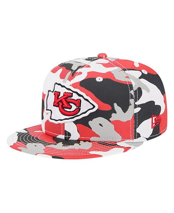ニューエラ メンズ アクセサリー 帽子 New Era Mens RedBlackansas City Chiefs 59FIFTY Fitted Hat Red Black ブラック