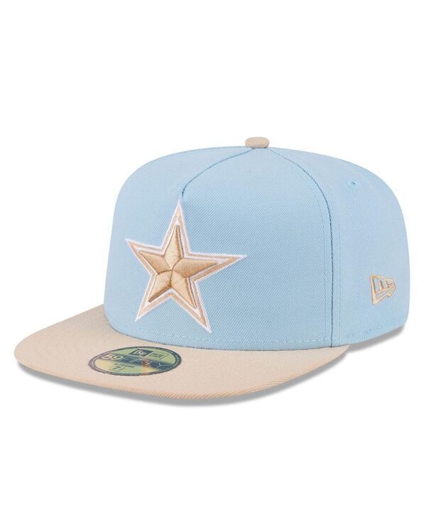 ニューエラ メンズ アクセサリー 帽子 New Era Mens Light BlueLight Beige Dallas Cowboys TwoTone Color Pack AFrame 59FIFTY Fitted Hat Light Blue Ligh