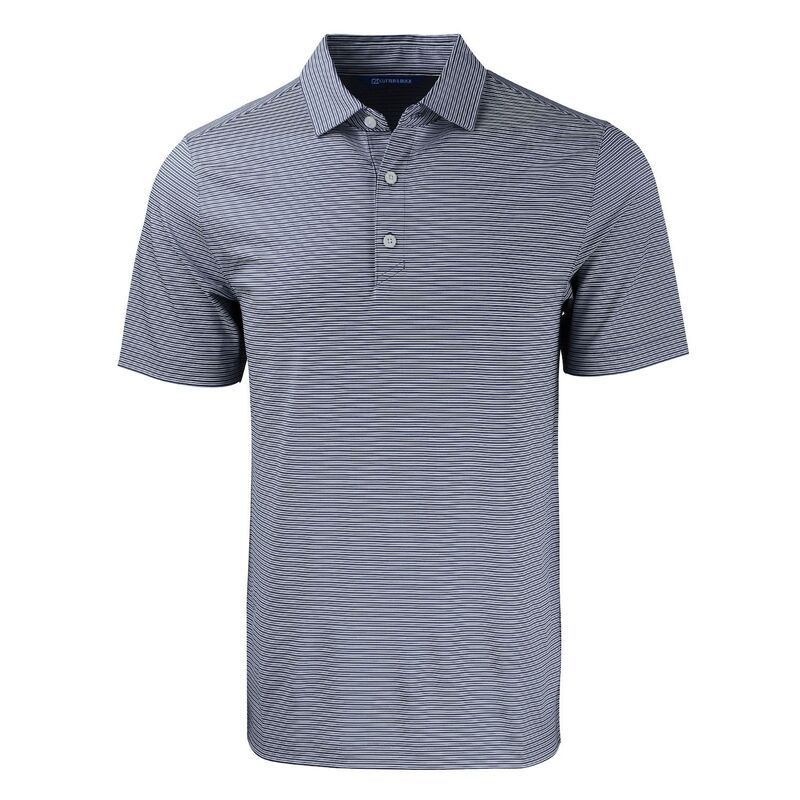 カッターアンドバック レディース トップス Tシャツ ポロシャツ トール Cutter Buck Forgeco Double Stripe Stretch Recycled Mens Big Tall Polo Navy Blue ネイビー