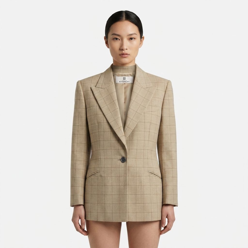 GIVENCHY ジバンシィ チェック柄 テーラードジャケット[RA-21] - メルカリ