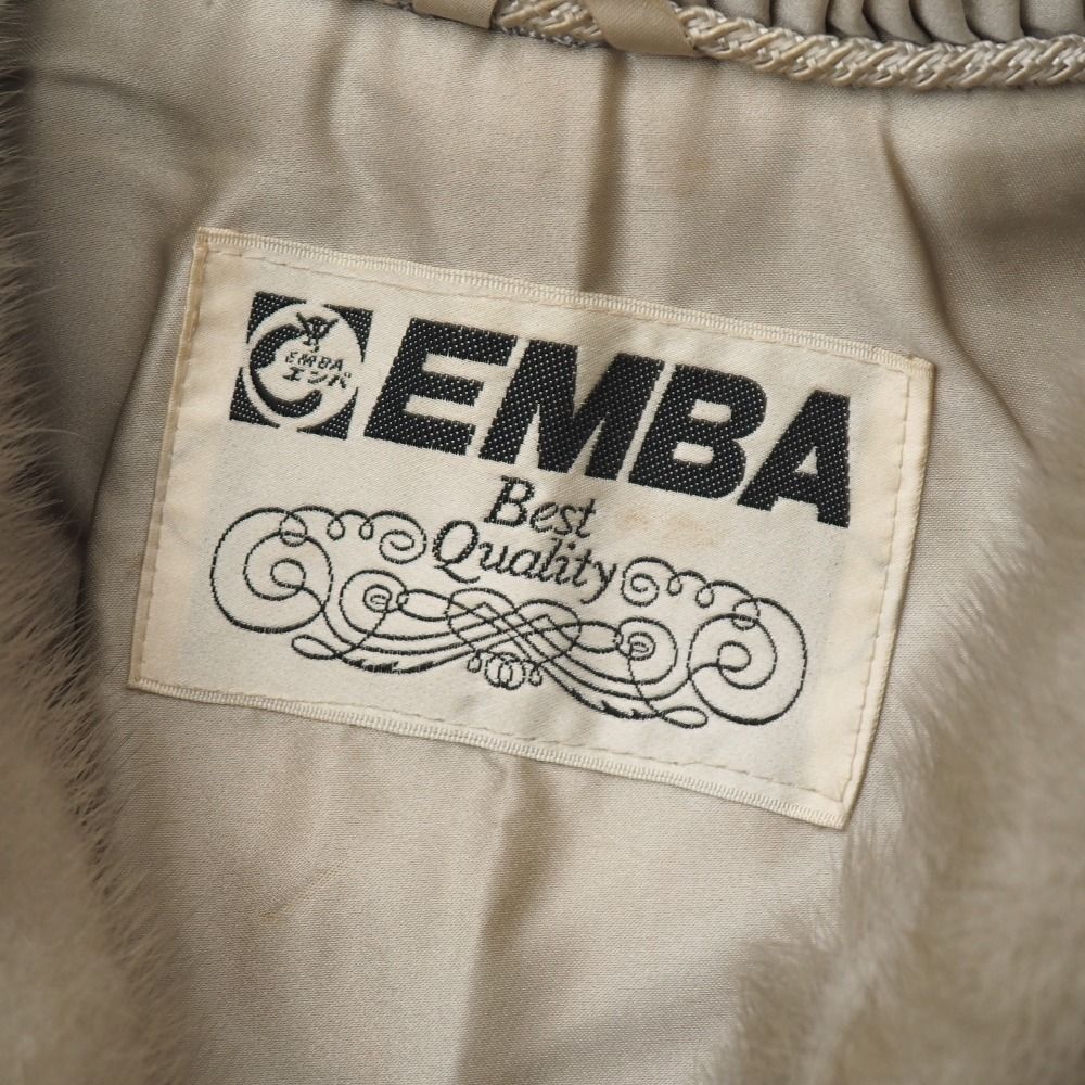 エンバ EMBA サファイアミンク ファージャケット ファーコート ハーフ
