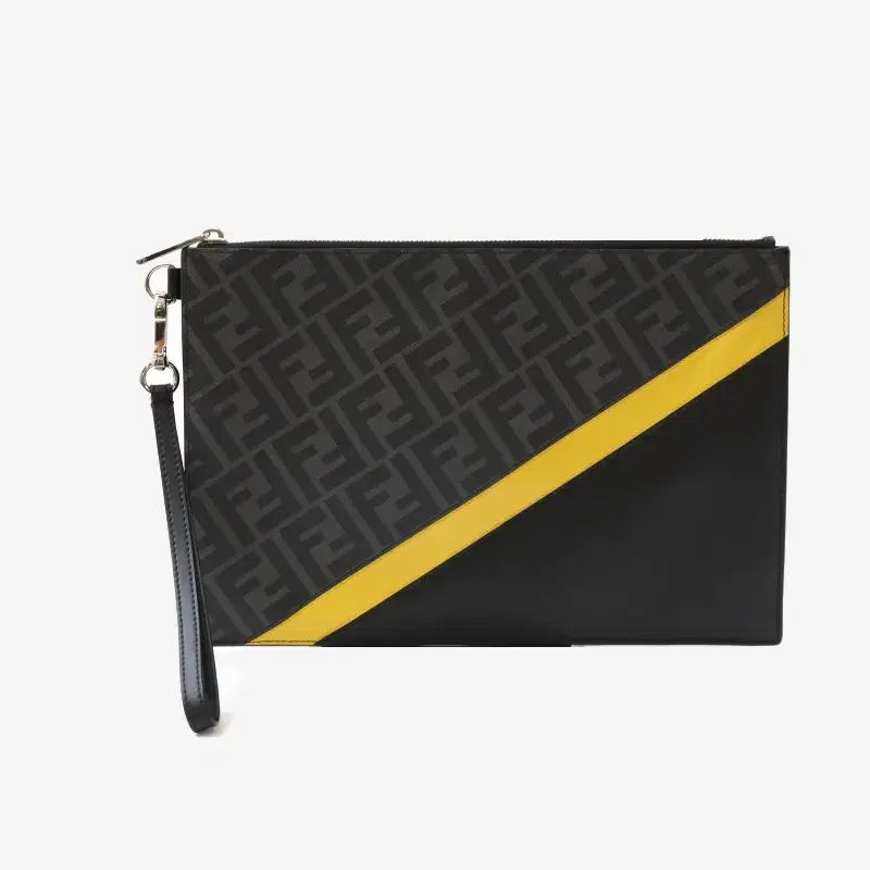 (正規品) FENDI フェンディ 7N0110 FFロゴ クラッチバッグ ブラック