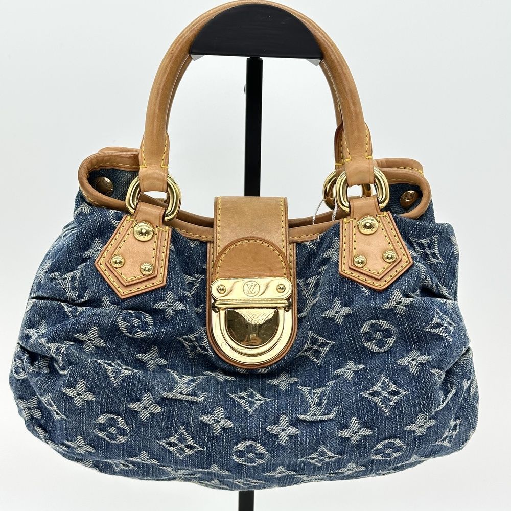 LOUIS VUITTON ルイ・ヴィトン プリーティ モノグラムデニム ブルー M95020 ハンドバッグ デニムバッグ ヴィンテージ Y2K